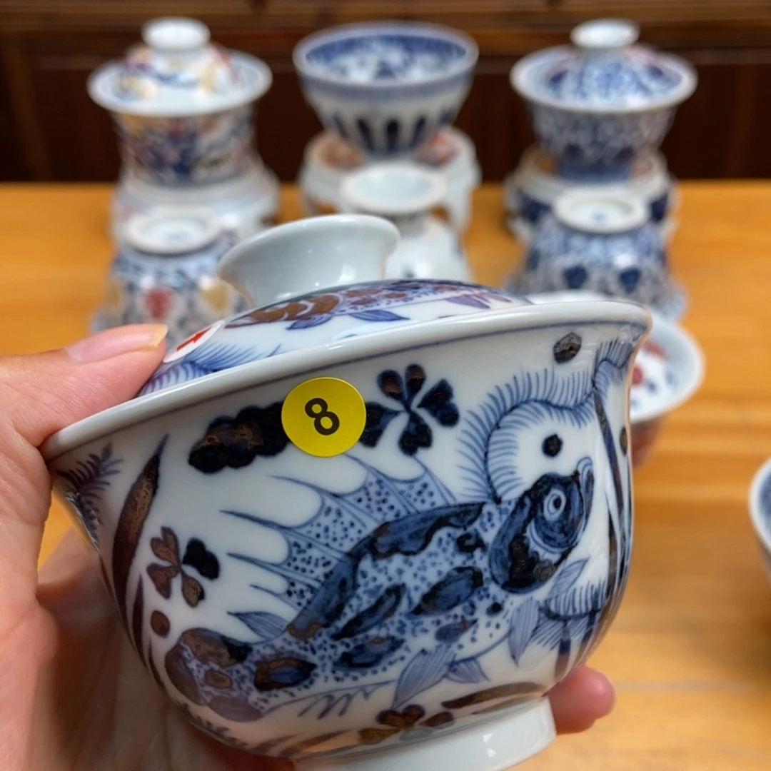 手绘现代茶具非古董