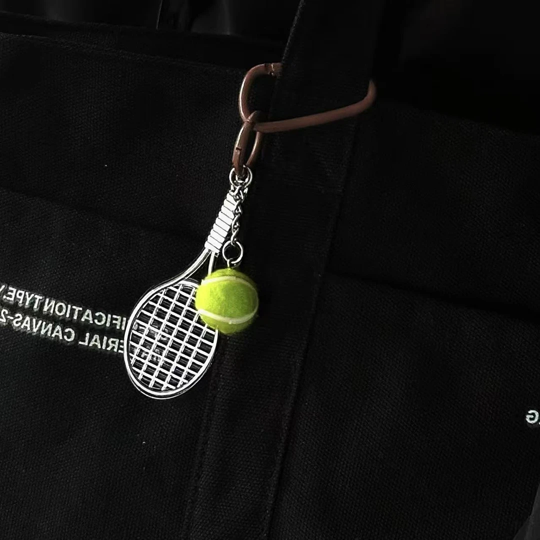 仿真创意网球拍包包挂件迷你网球比赛纪念品小礼物创意钥匙扣