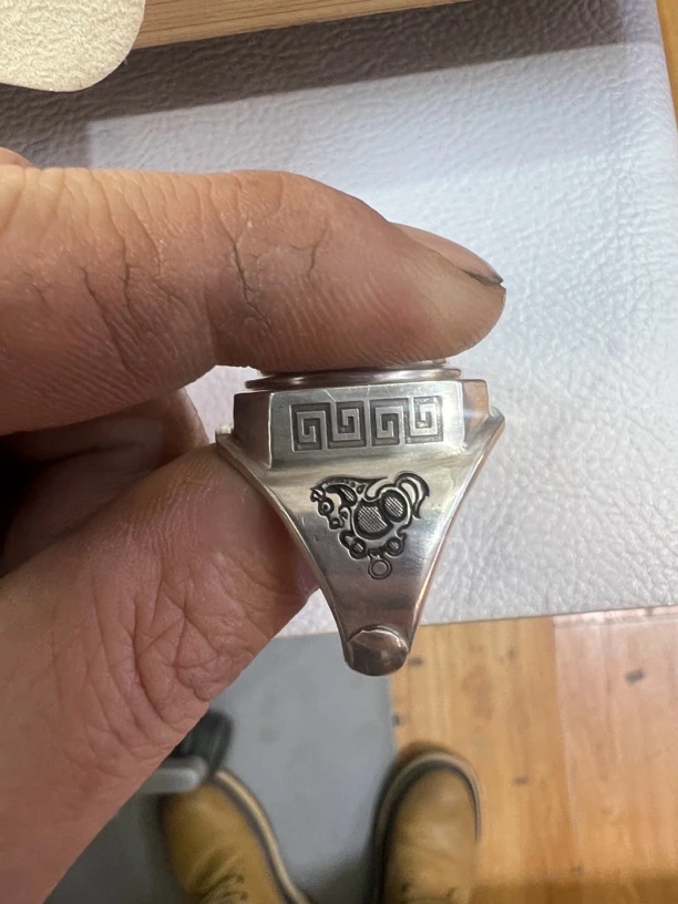 足银戒指 足银马到成功戒指