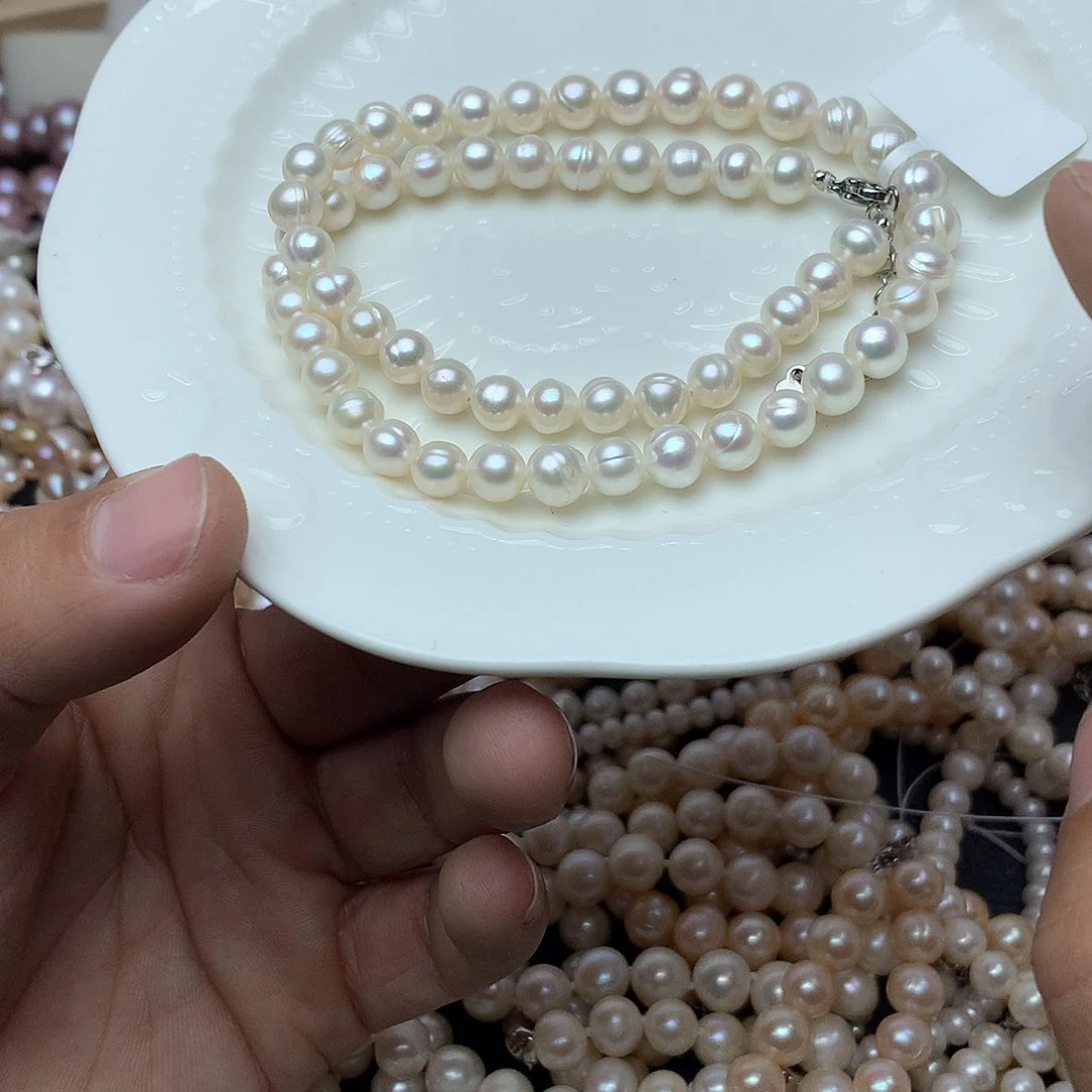 淡水珍珠6-7未镶嵌x11项链