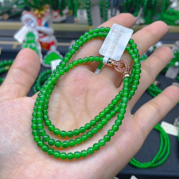 翡翠未镶嵌颈饰项链4