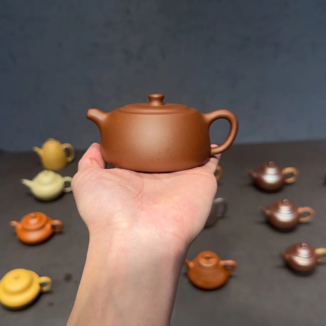 用***8紫砂茶壶井栏 底槽清 180cc