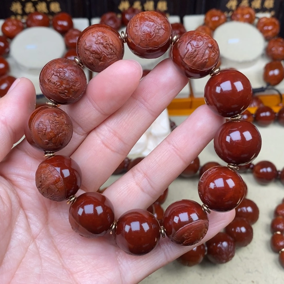 江***茶橄榄核吊坠风景1111