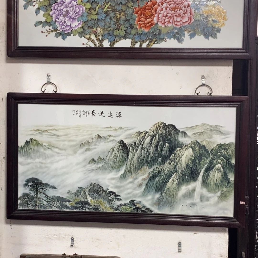 瓷片120*66 景德镇瓷板画柴窑烧制