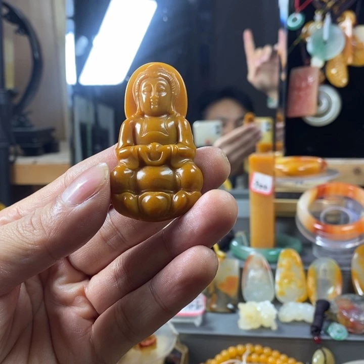 石英质玉（黄龙玉）合金手镯