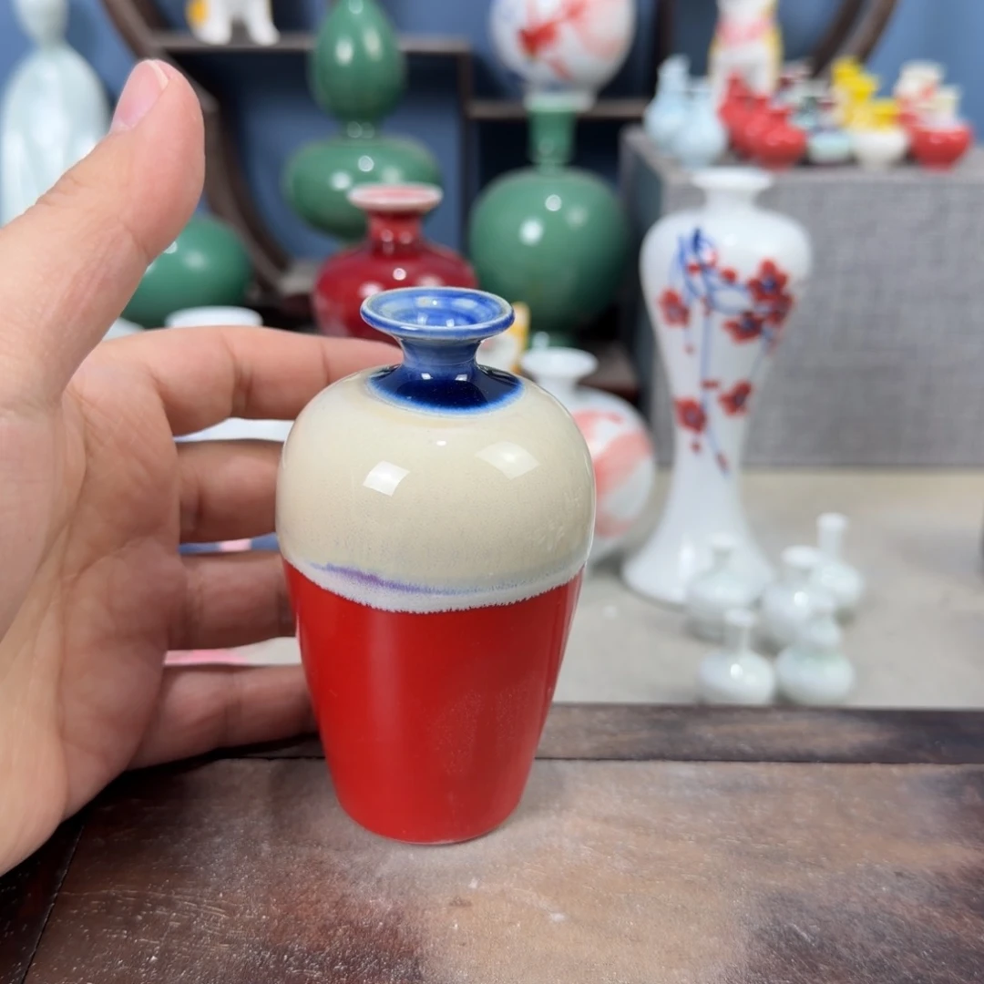 陶瓷手工小花器摆件