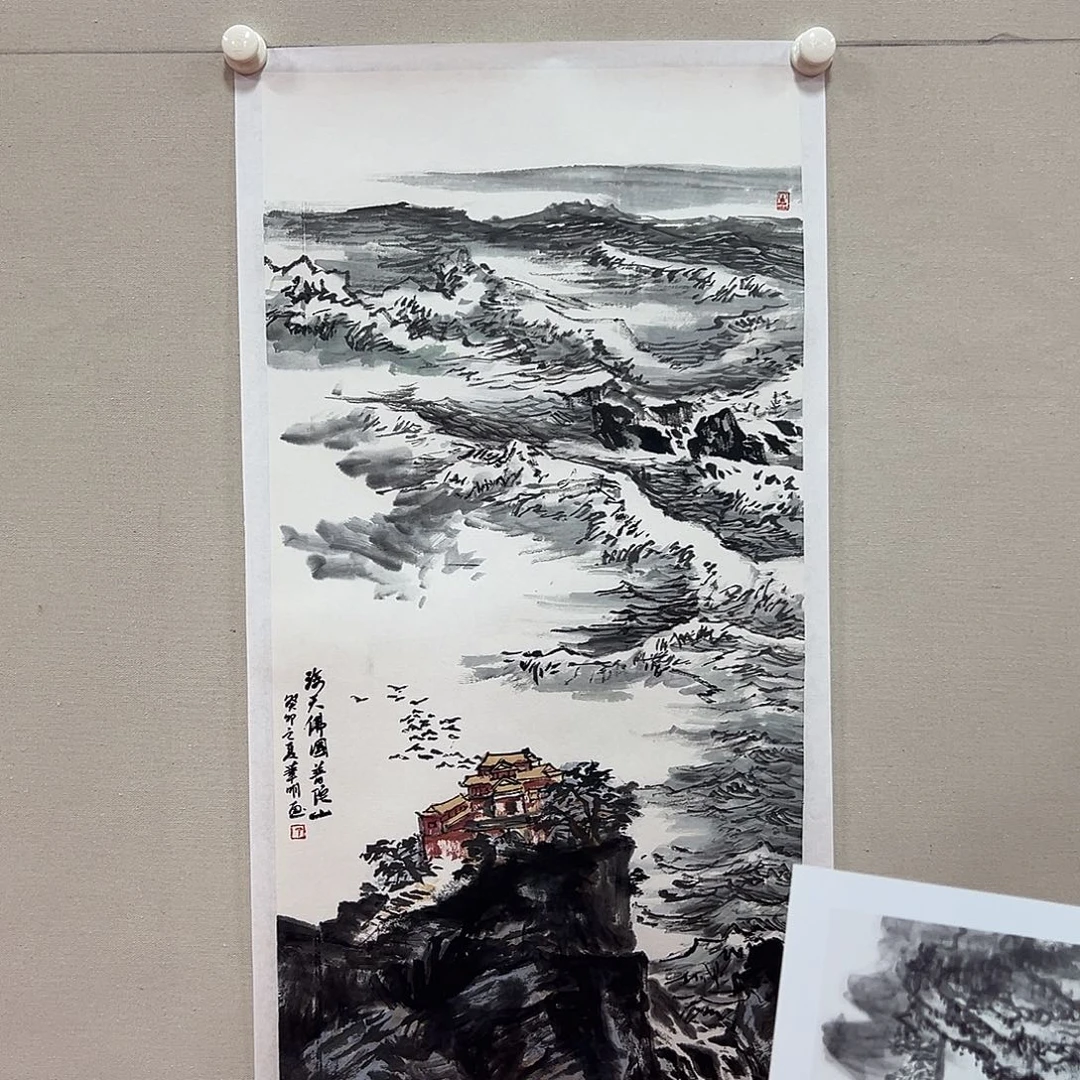 国画丁华明出版作品