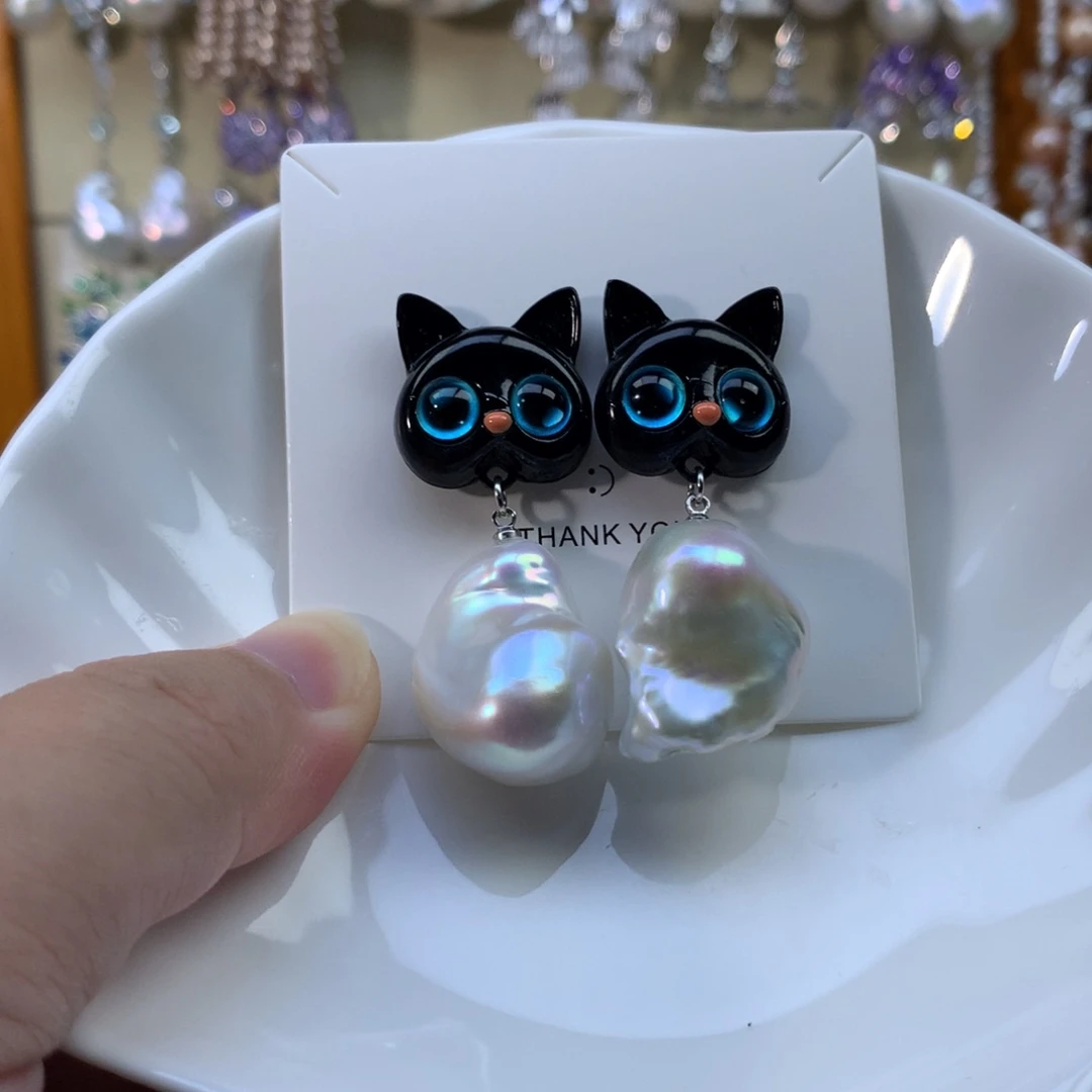 合金淡水珍珠耳环特价2608