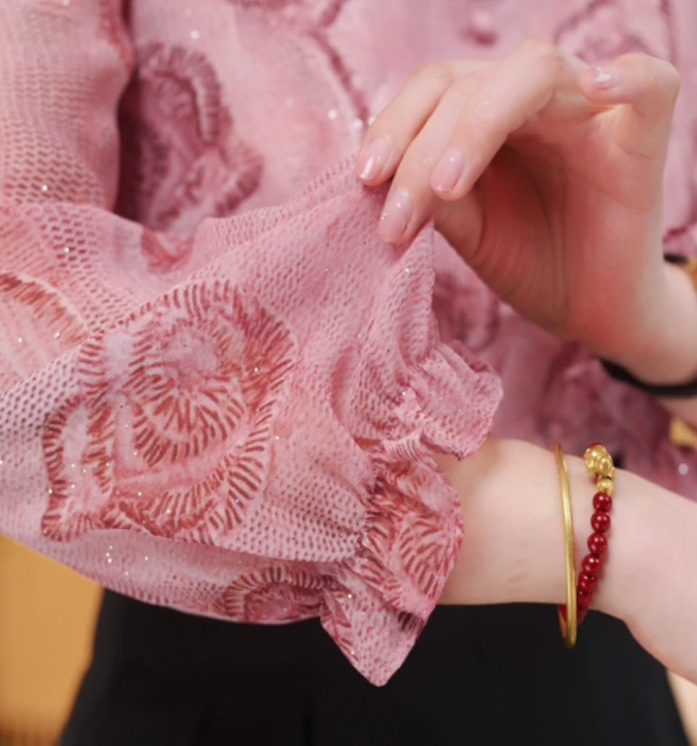 蚕物2025新款新中式国风设计感气质小衫M250彭彭