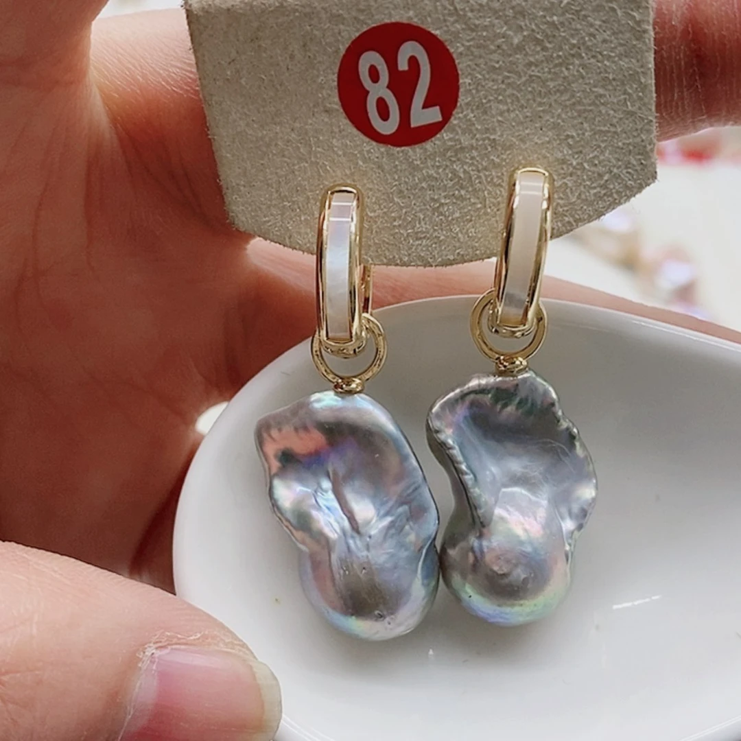 【闪购商品】淡水珍珠耳饰银S925镶嵌