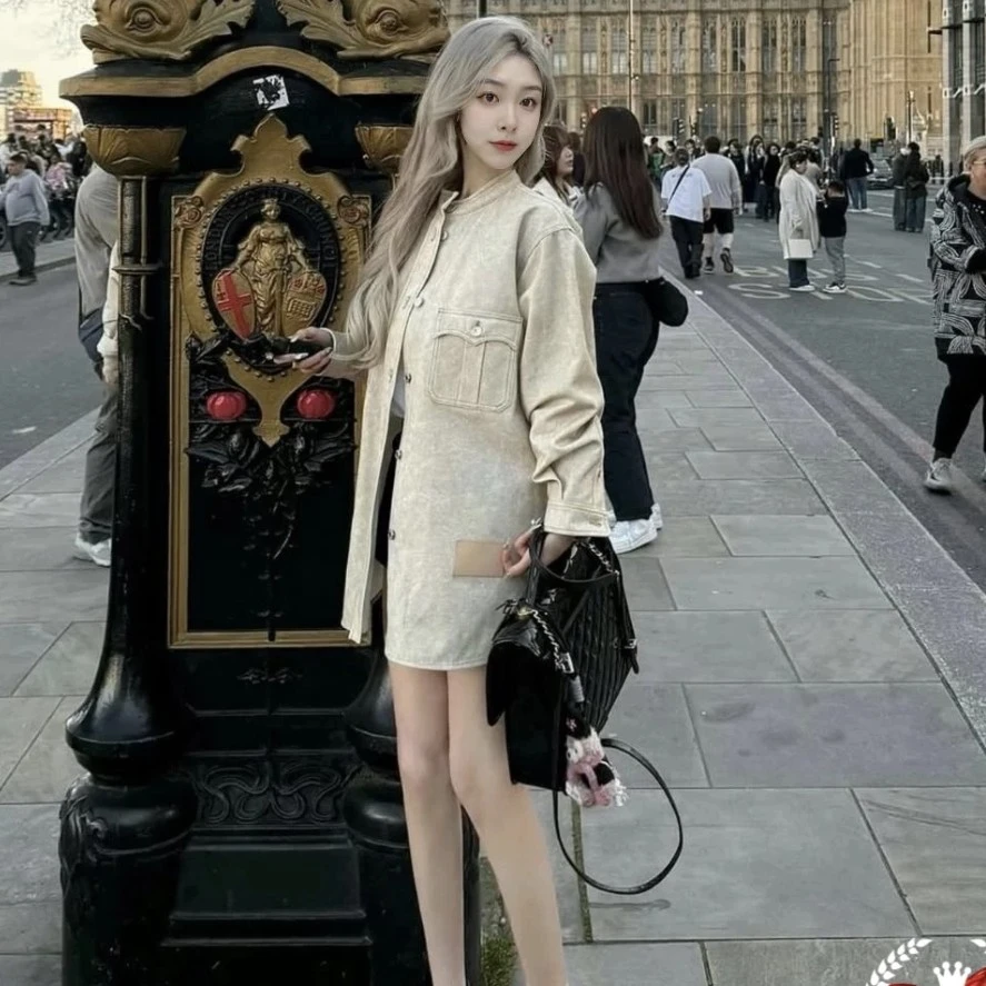 未使用 LouisVuitton/路易威登 25卡其后背满印外套36码 GM004624