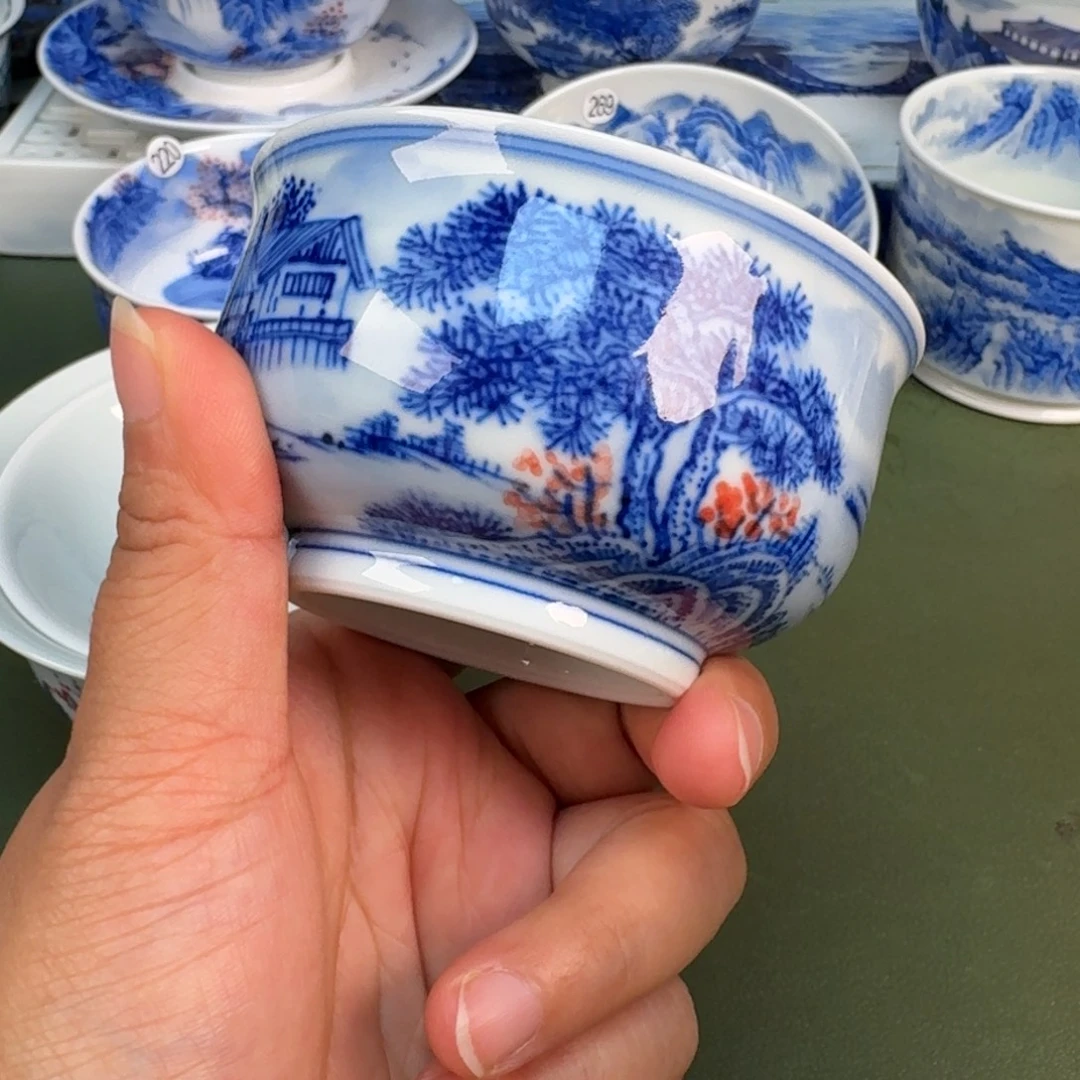 景德镇纯手绘茶具圆圆212