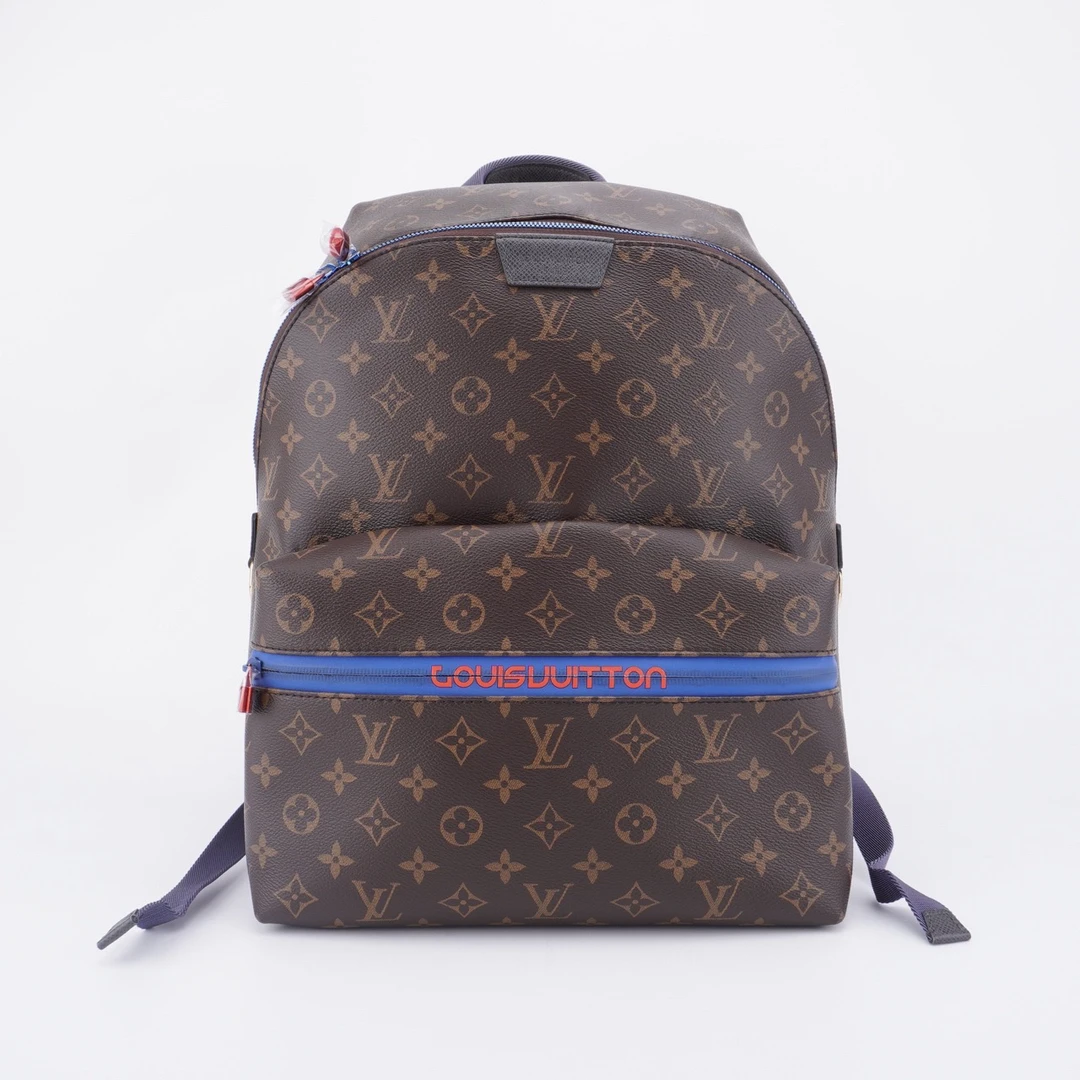 99新 LV LV 18ss限量款冠希联名棕老花双肩包30/38/19 F479