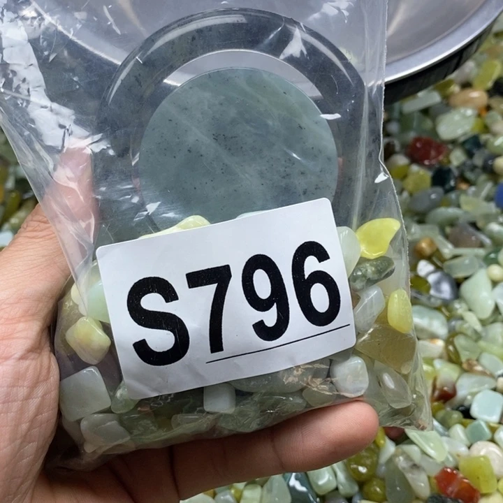 蛇纹石玉未镶嵌鱼缸石