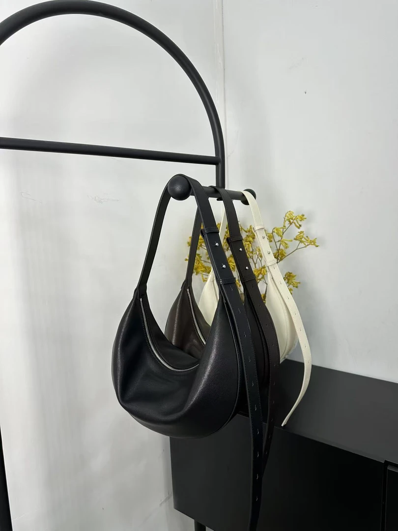 【慕懿时袋】2025新款小众设计高级感单肩手提斜挎包新月包9476