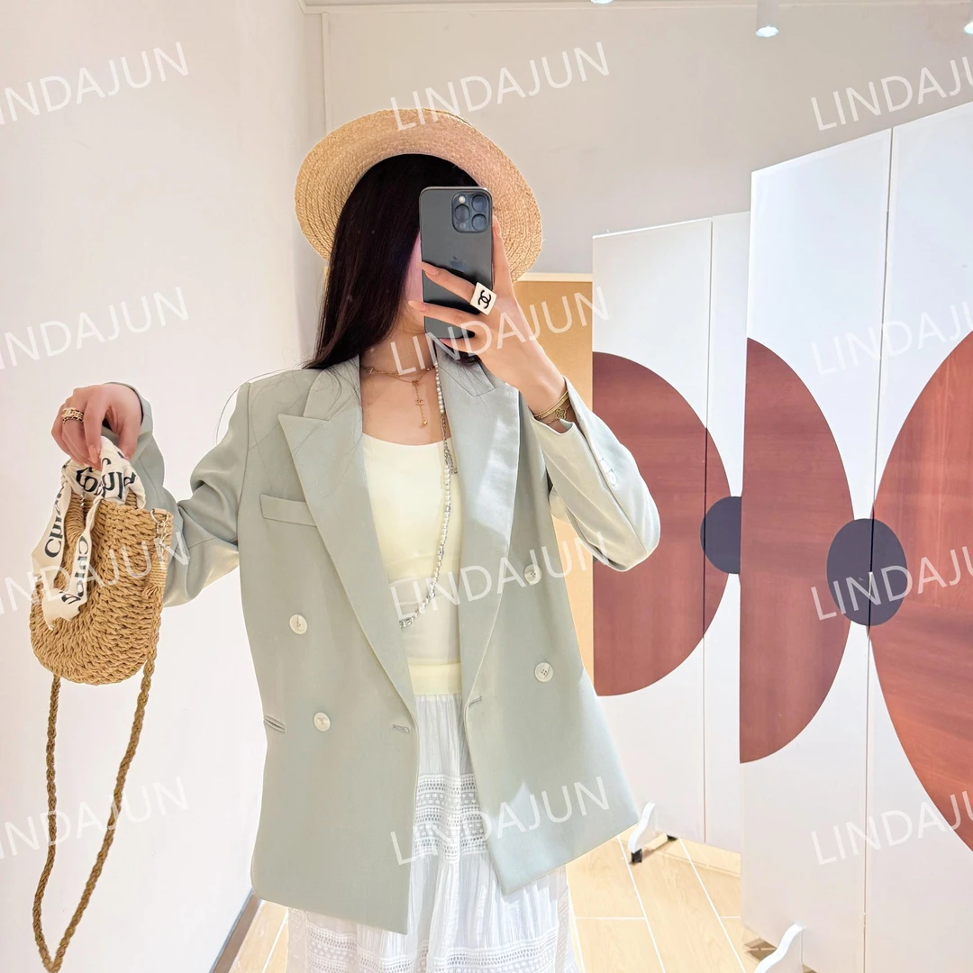 LINDAJUN 2025新款早春绵羊毛西装