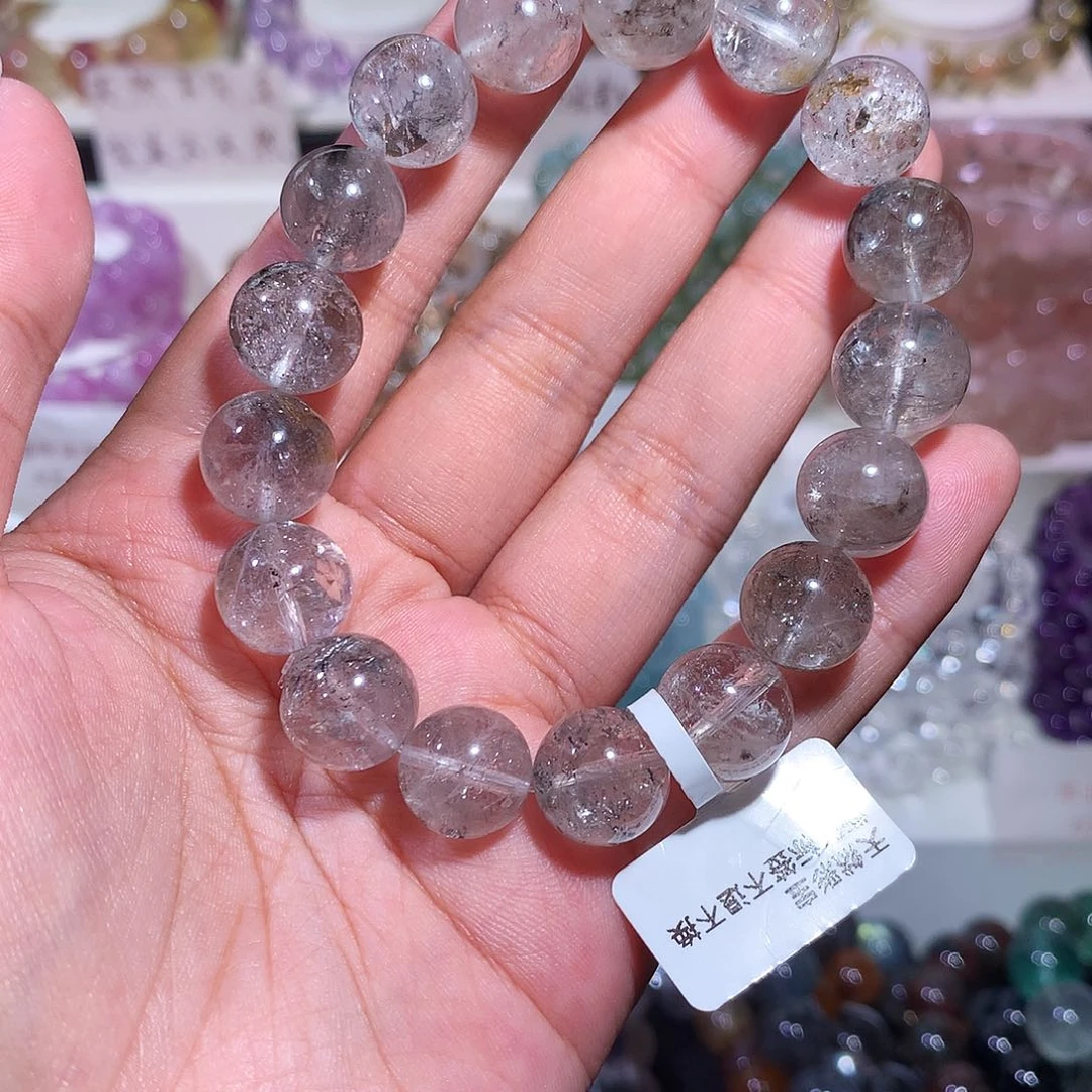 未镶嵌手链水晶白闪灵12