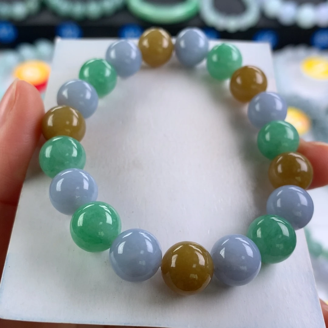 翡翠未镶嵌手链卡10