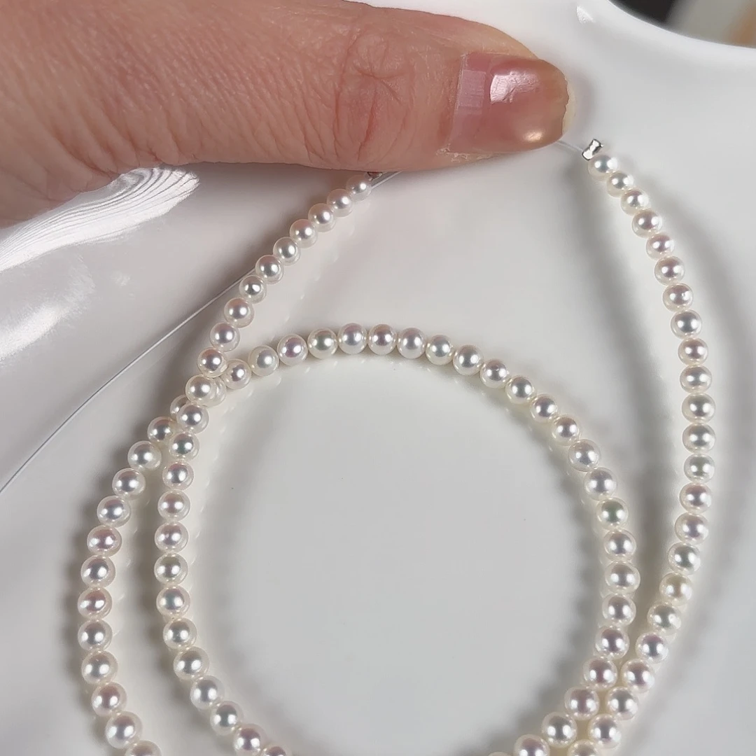银S925镶嵌手绳淡水珍珠