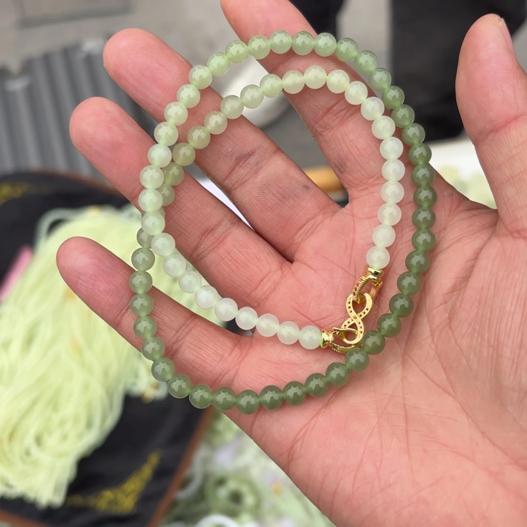 和田玉项链锁骨链卡6未镶嵌定制不退换