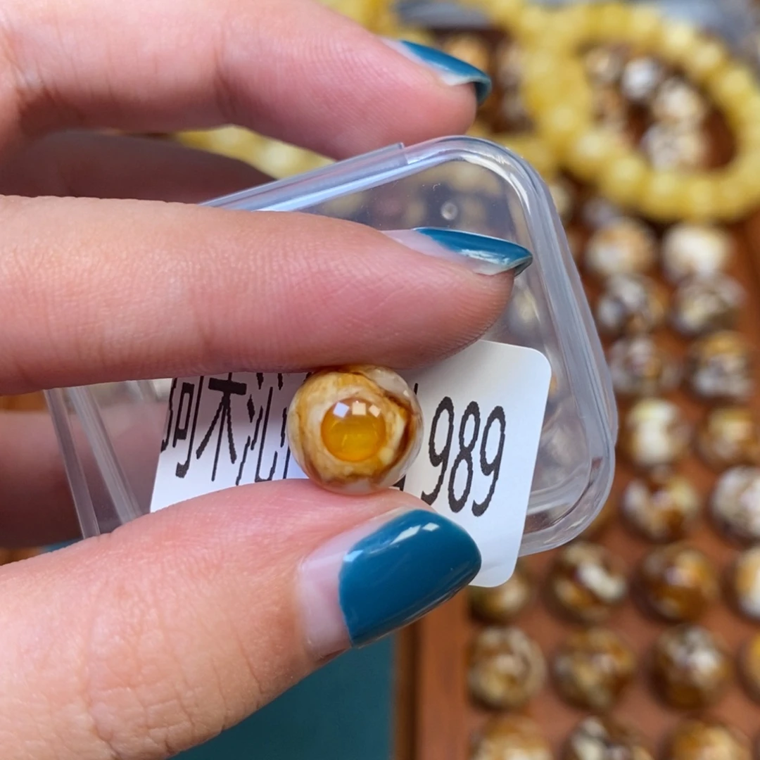 把件猴头核桃沁色圆珠老型989
