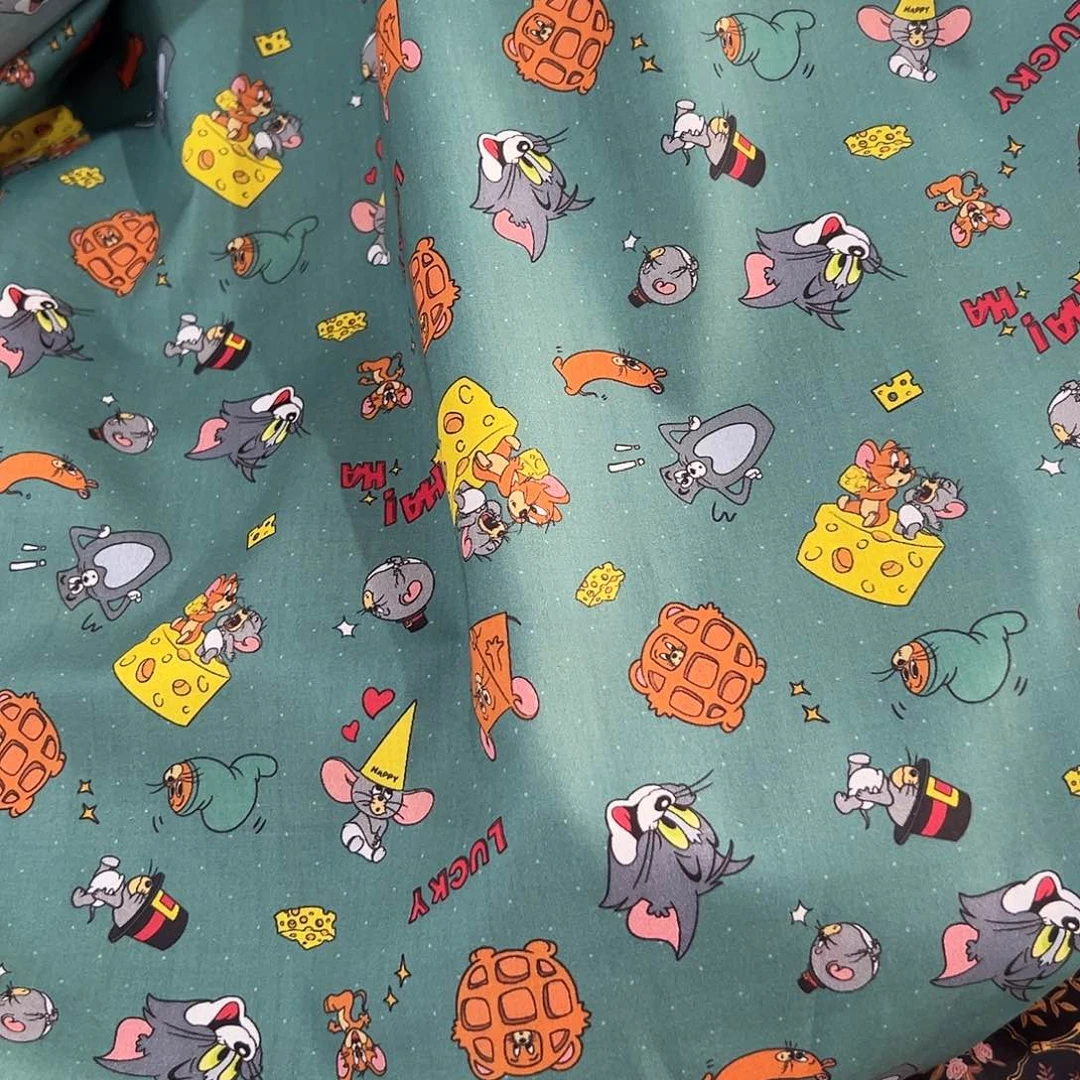 玲*一米价纯棉80支府绸1.4米宽果子布艺d