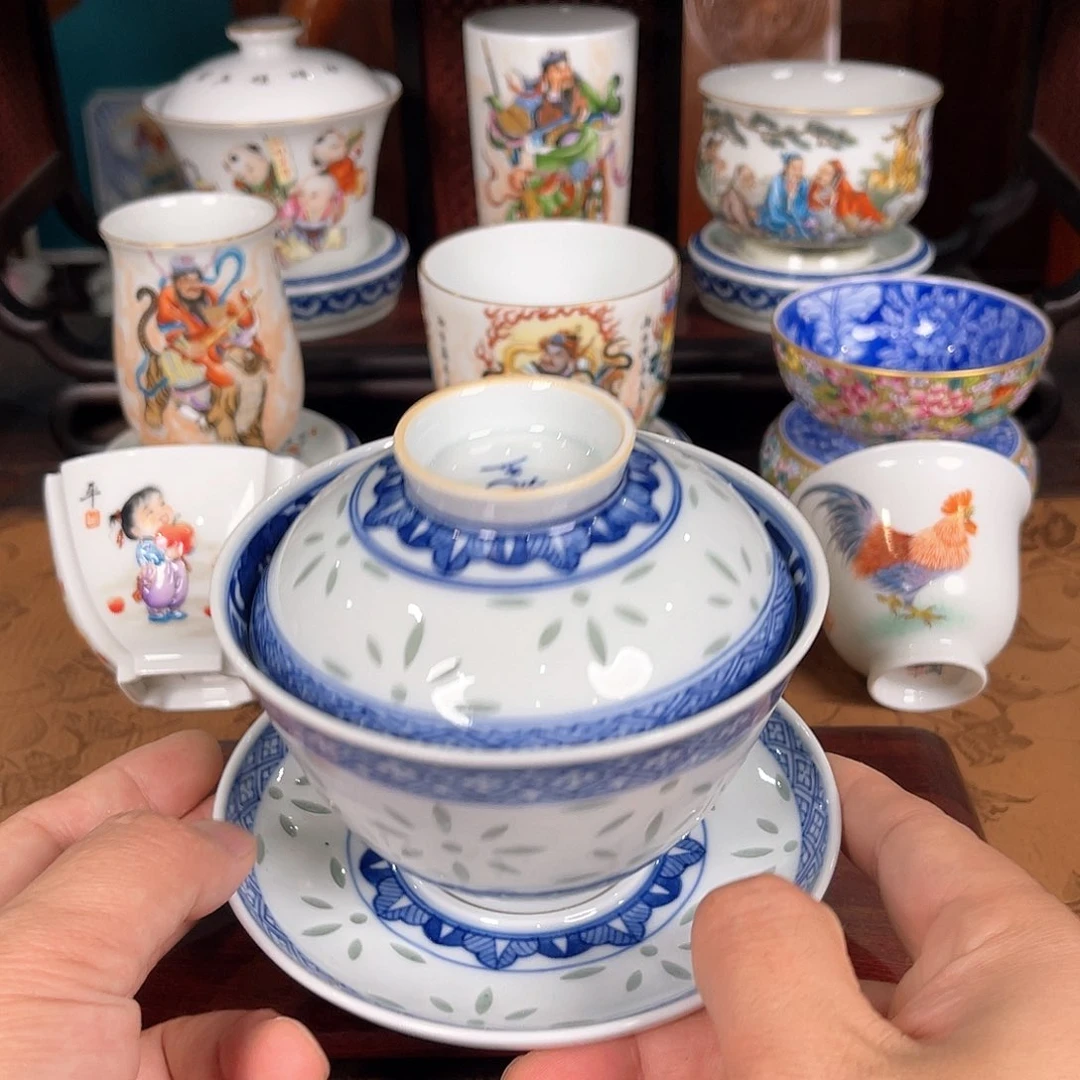 ****蓝景德镇瓷器全手工制作