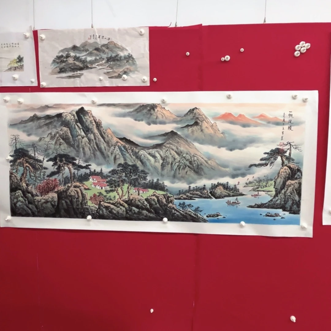 国画绘画作品多次参加180.70