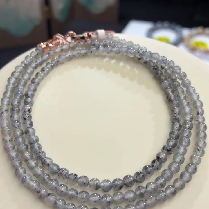 翡翠未镶嵌手链冰胶水墨丹青卡4