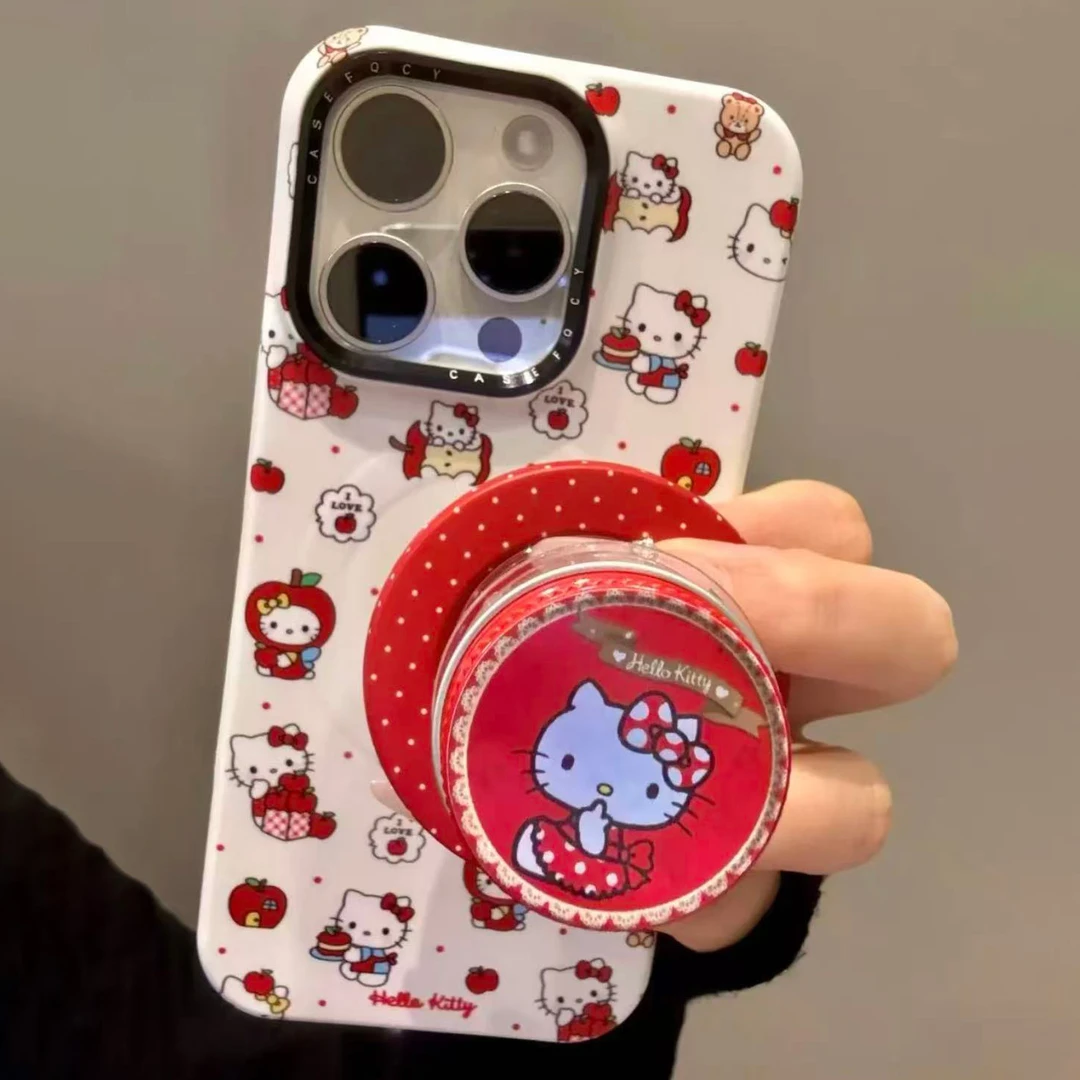 波点饼干盒Kitty磁吸适用iPhone17promax手机壳苹果16少女15/14