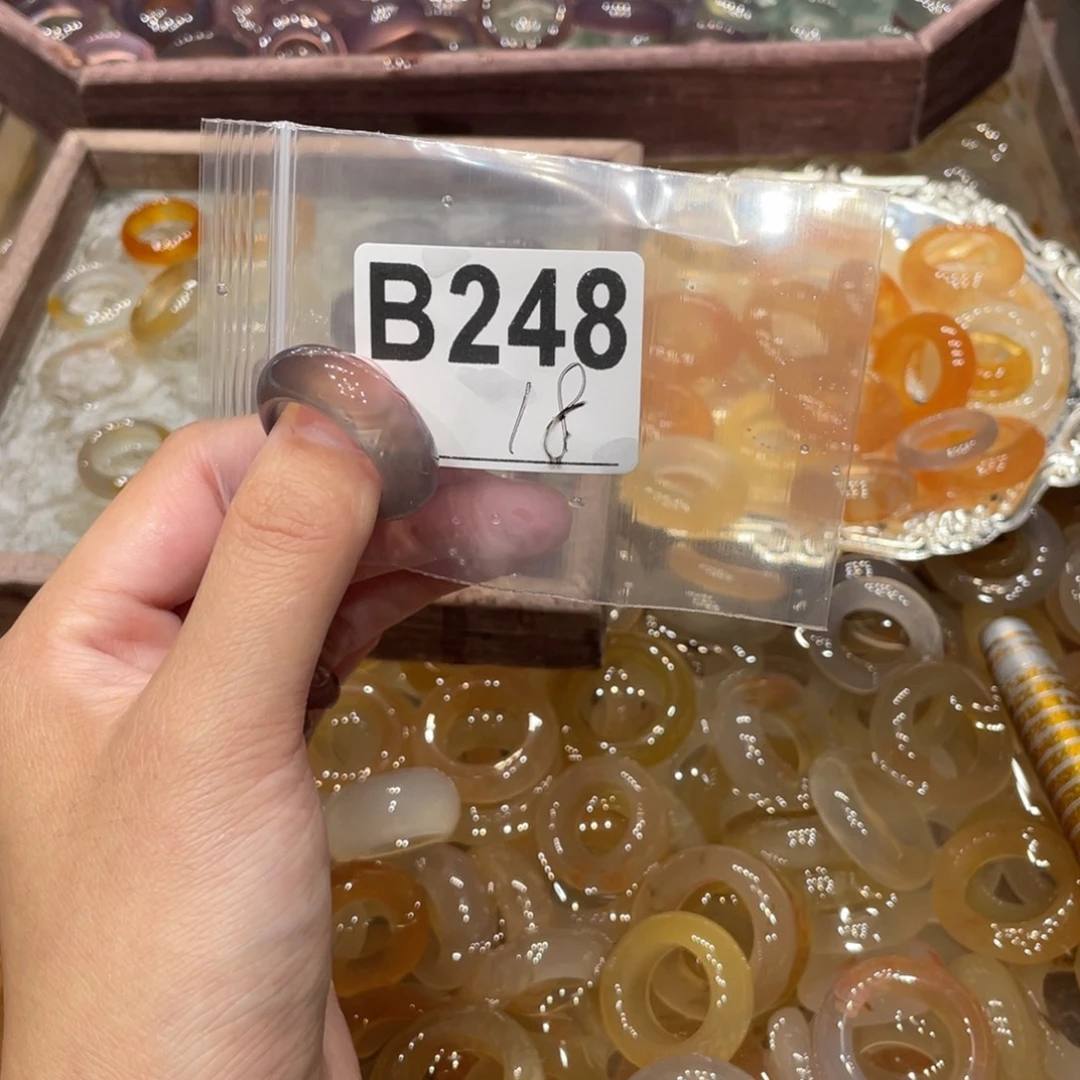 玛瑙/玉髓未镶嵌戒指248