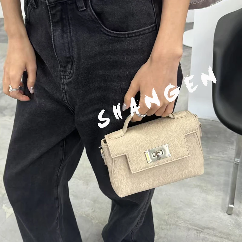 【尚恩CC】SK-82225-裸杏-19*7*21轻奢时尚女士新款手提斜挎包