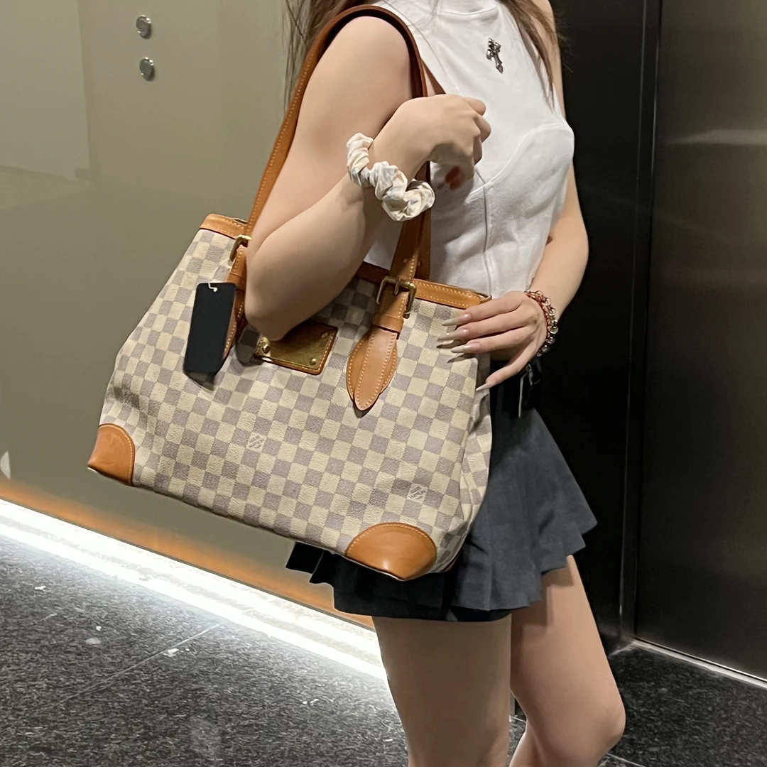 95新 LV 95新lv白棋盘格单肩包13801548