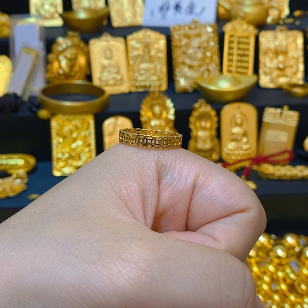 合金无铜钱戒指9号圈口