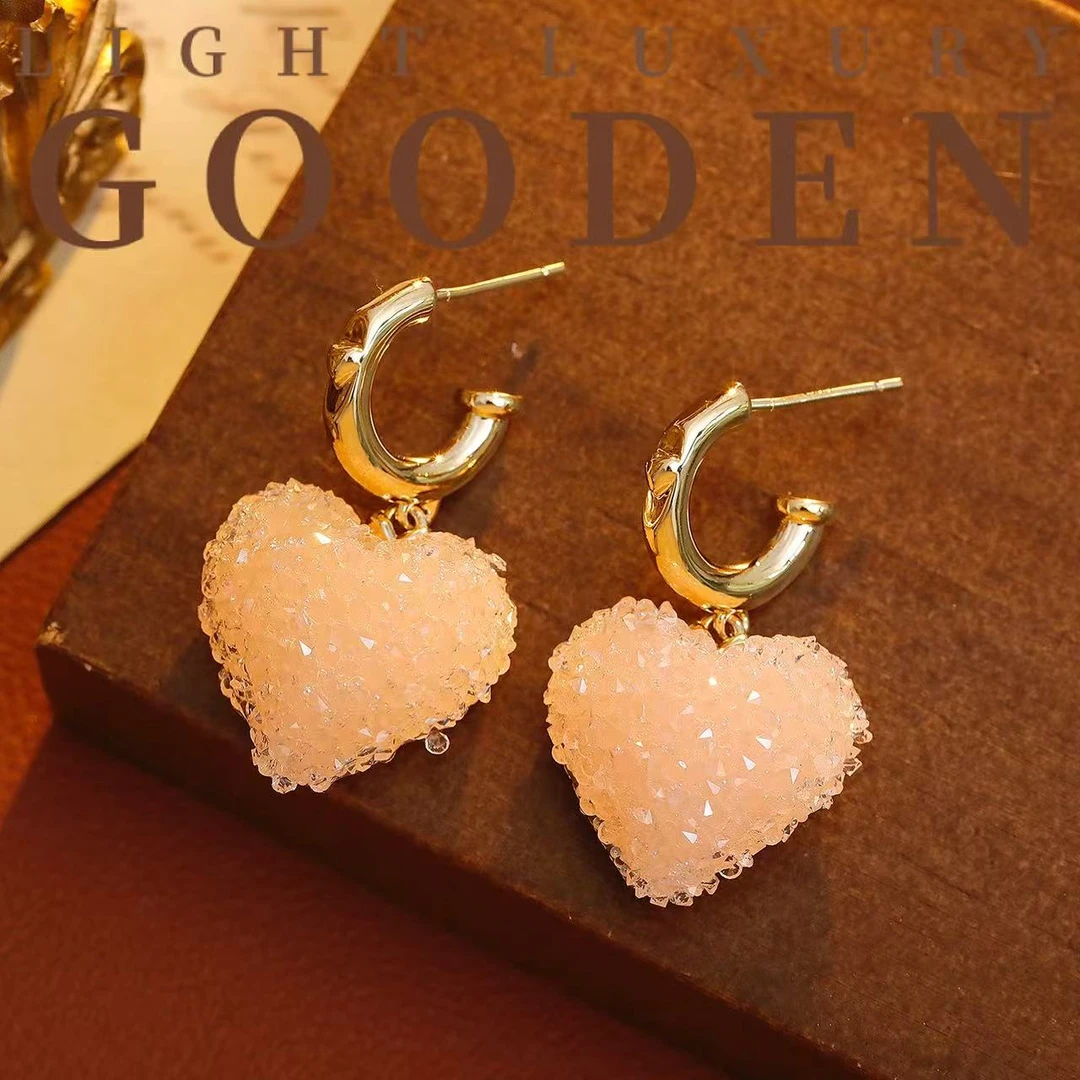 铜合金耳饰 Gooden岛家【心动预警】925银针小众设计高级感气质耳环