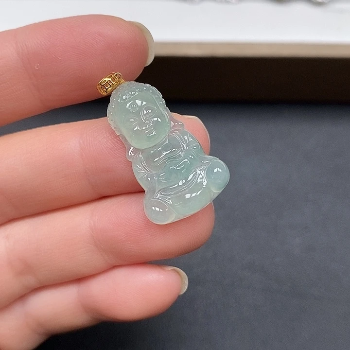颈饰未镶嵌翡翠宝宝佛