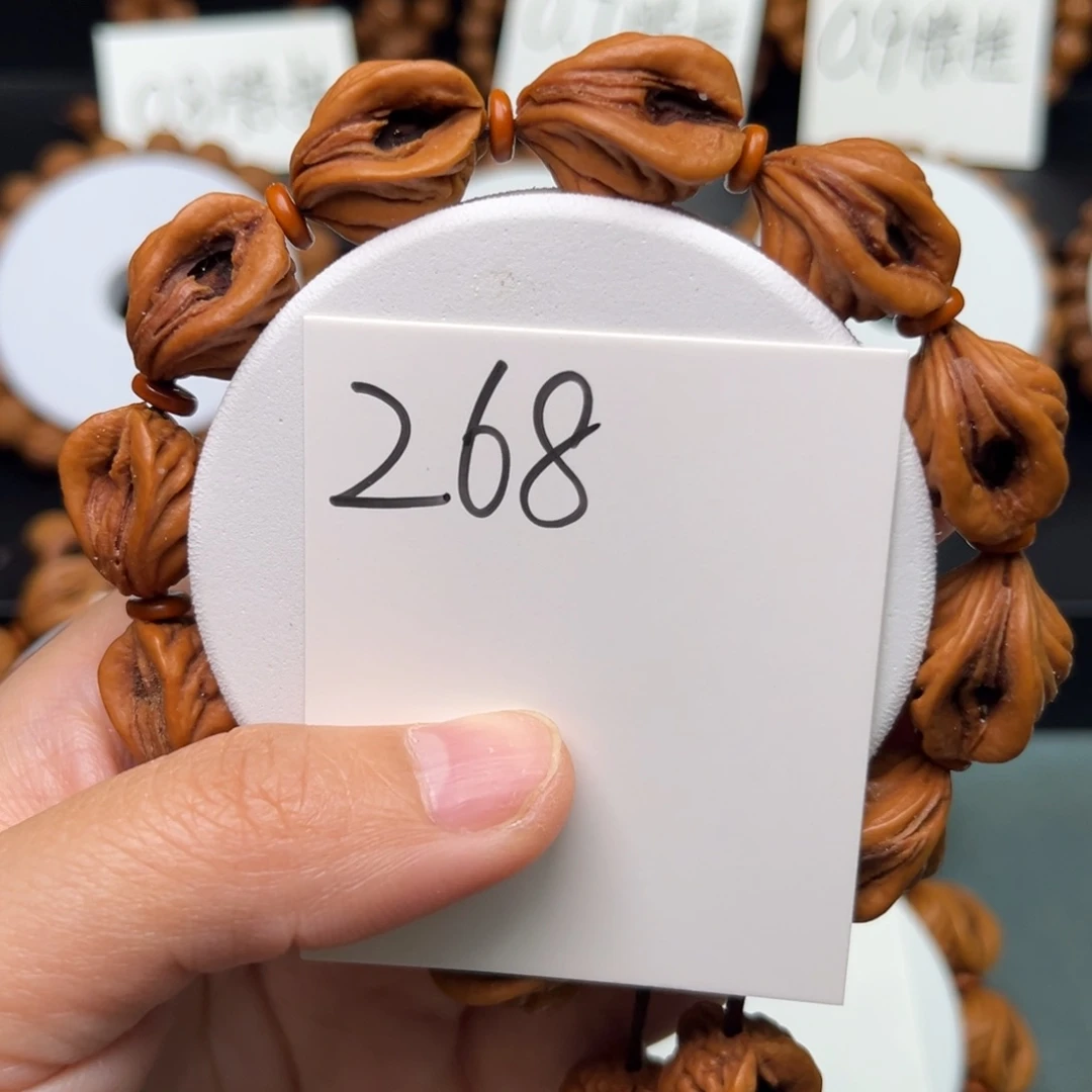 钱***胆手串桃核秦岭龙纹桃核15生命之源