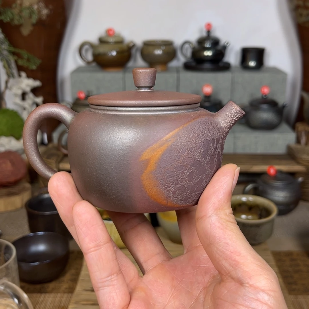 壶0*6建水紫陶紫泥柴烧