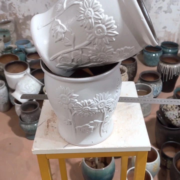 紫砂花盆口径19高度21两只正品