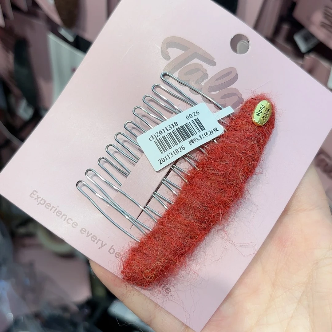 皮质铁合金发饰发夹