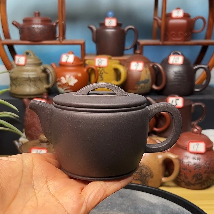 紫砂茶壶微瑕不带证书礼盒180cc