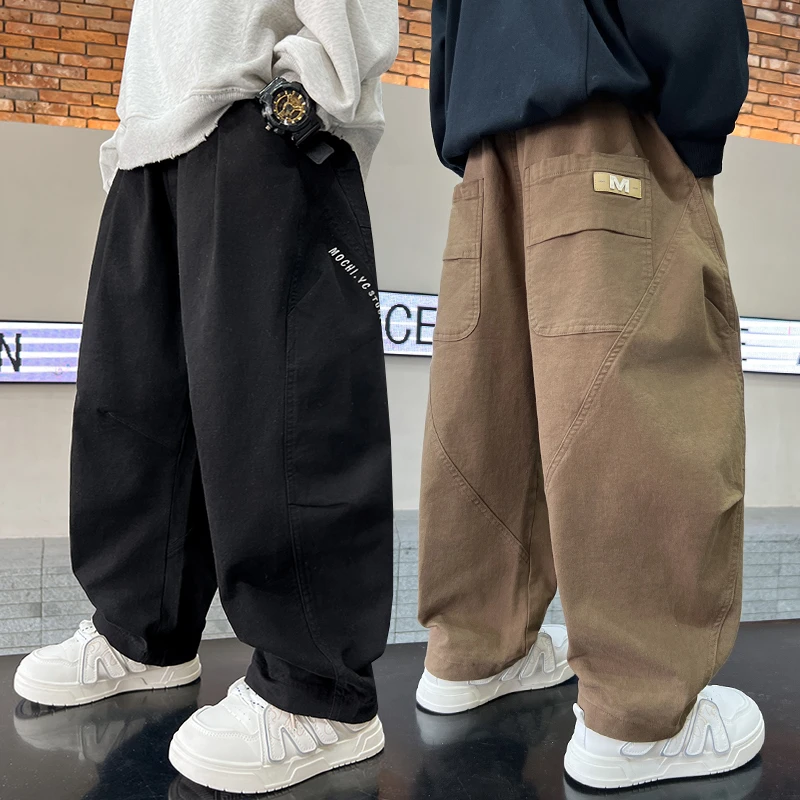 秋季男童裤子休闲裤秋装儿童宽松裤子2025新款早秋款中大童长裤潮