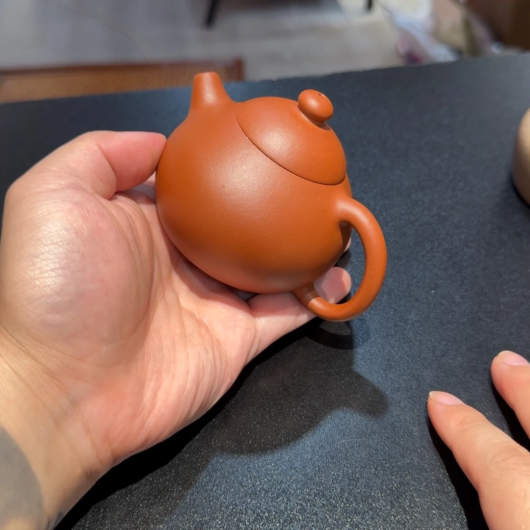 奇***玥茶壶紫砂全手文蛋
