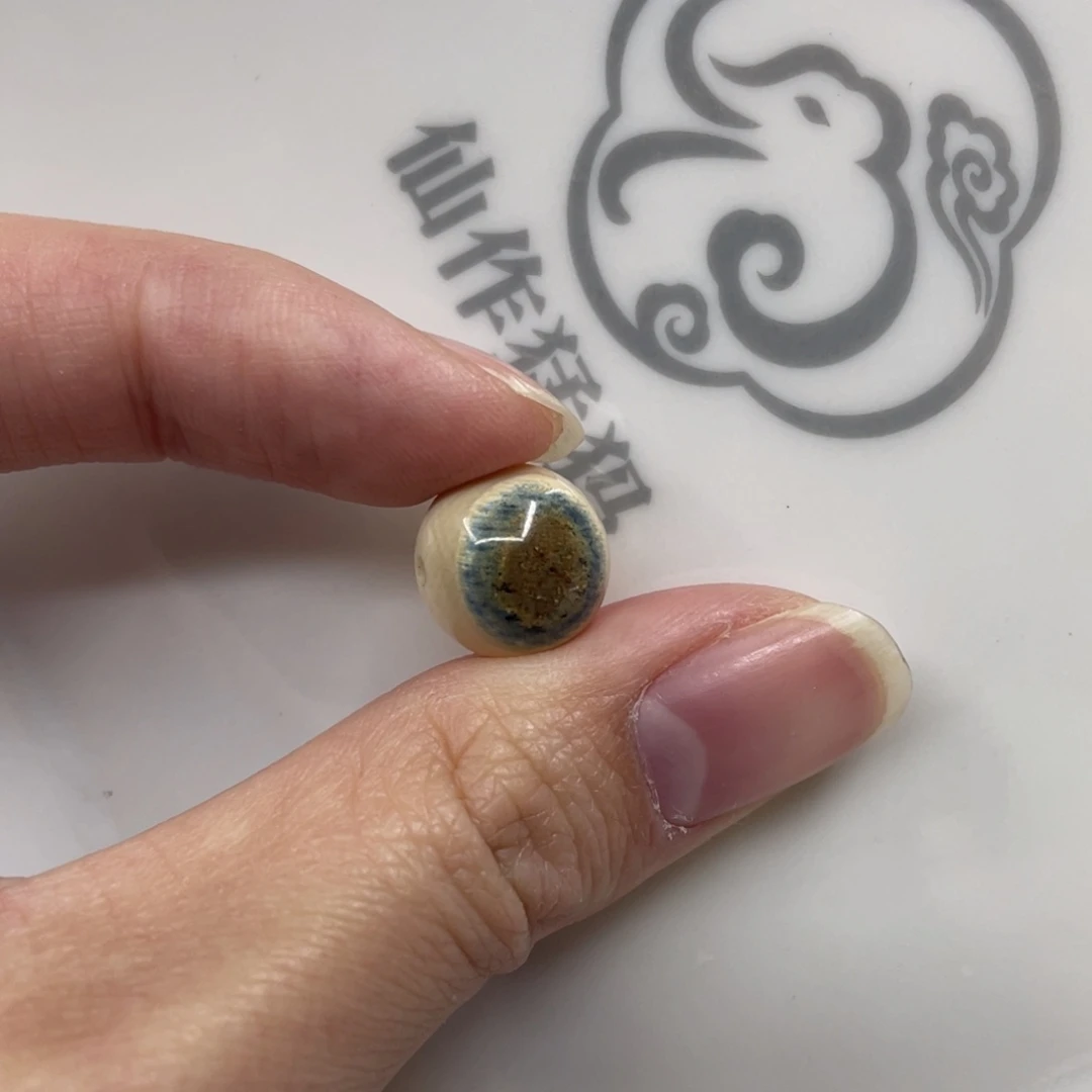 胖***么手串/手链/手镯猛犸象牙1.2蓝眼单珠
