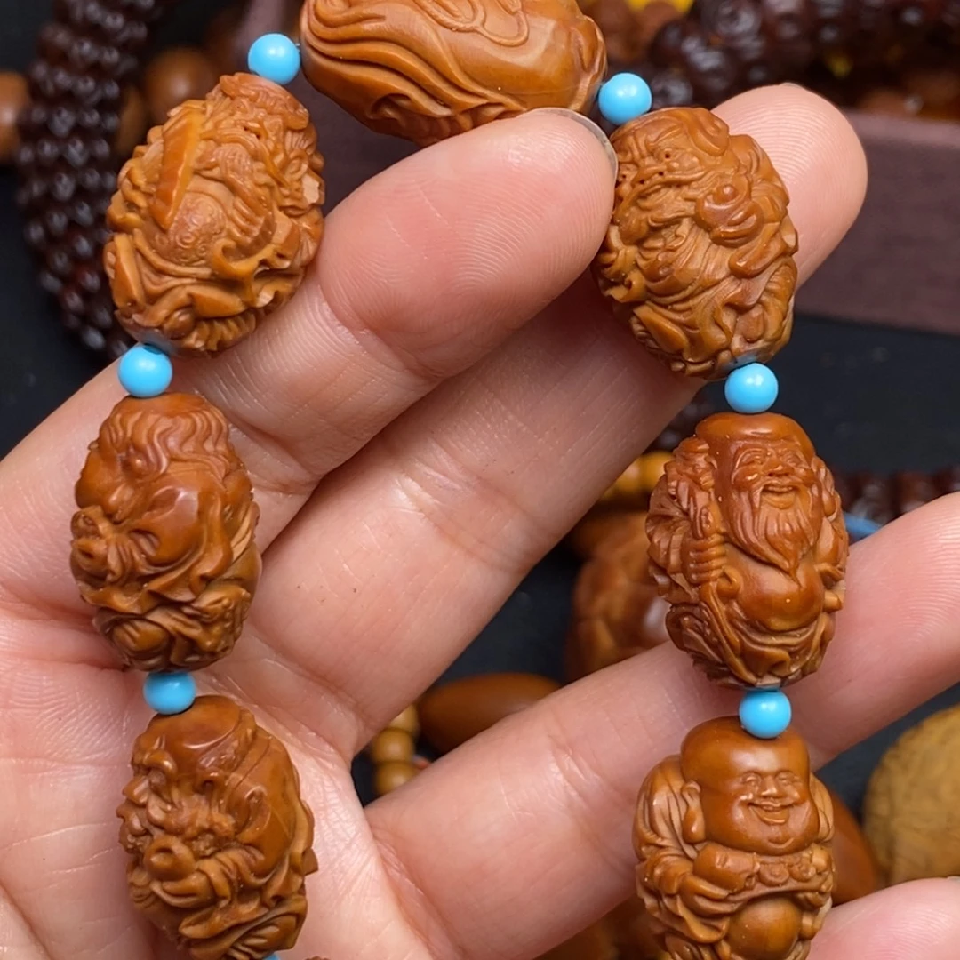 ****杰橄榄核吊坠橄榄核雕刻手串手链项链