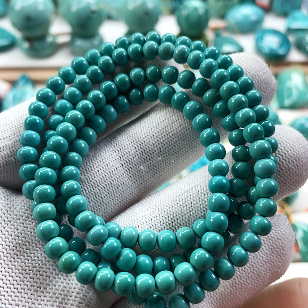 绿松石未镶嵌车挂尺寸5.3