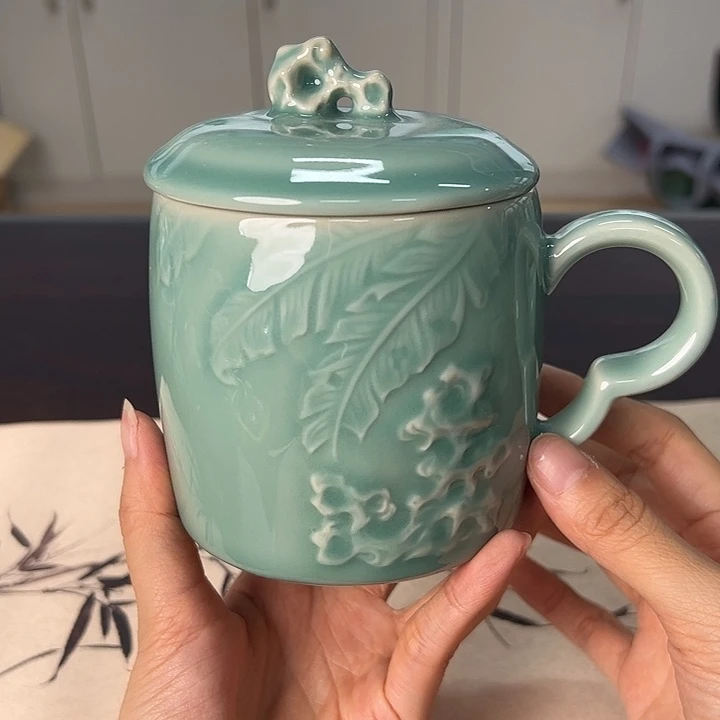 龙泉云间青瓷小米茶器