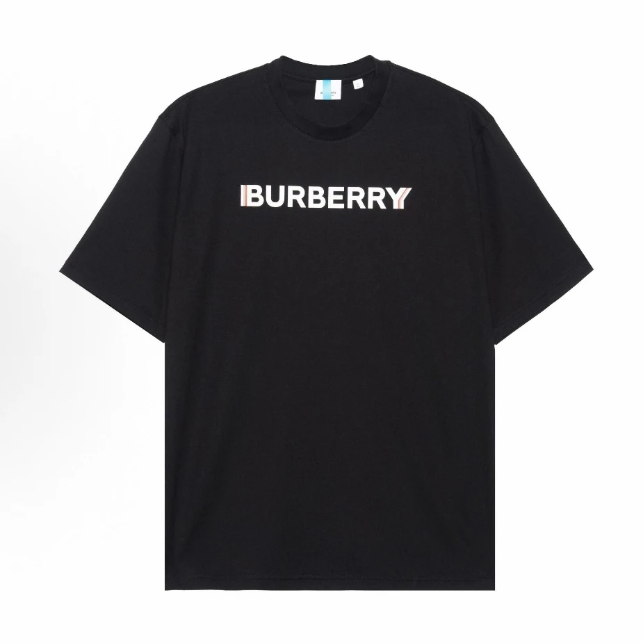 未使用 BURBERRY/博柏利 字母Logo印花圆领短袖/尺码M