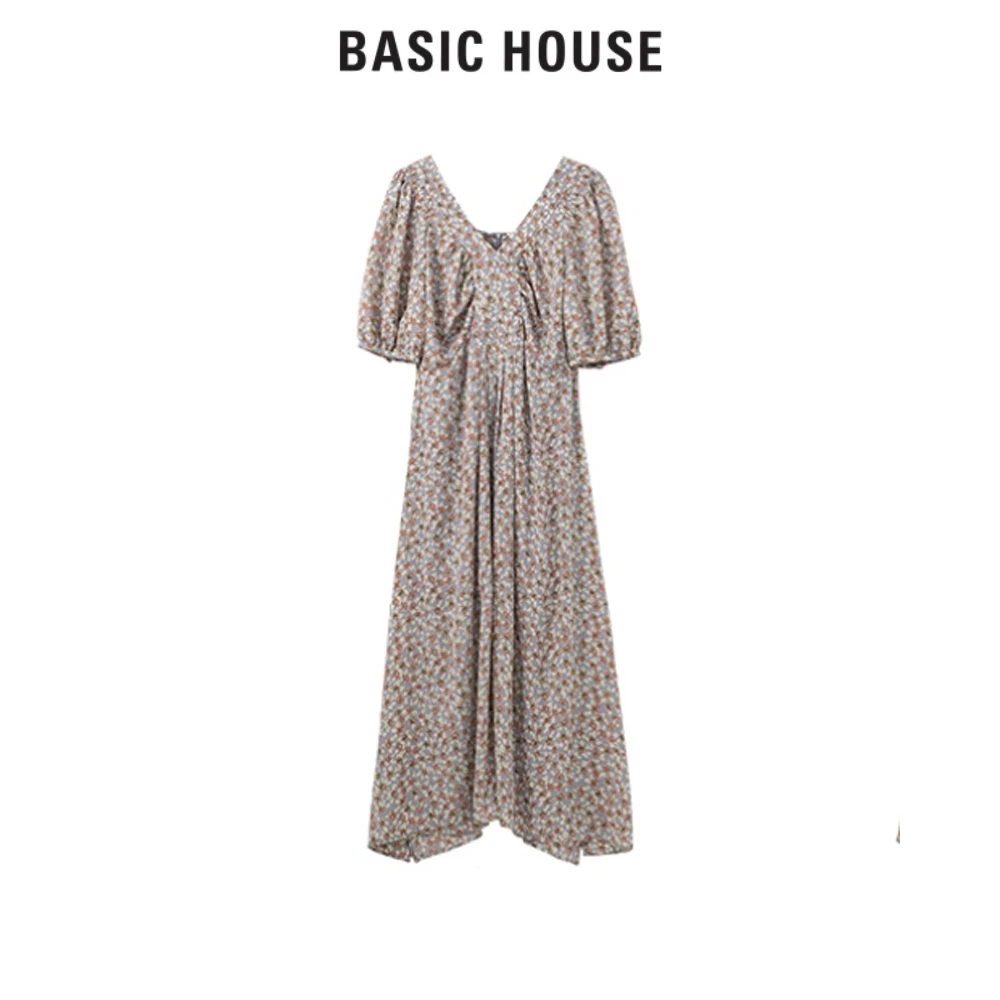 Basic House/百家好时尚休闲连衣裙 BJ2401-HVOP325ALG