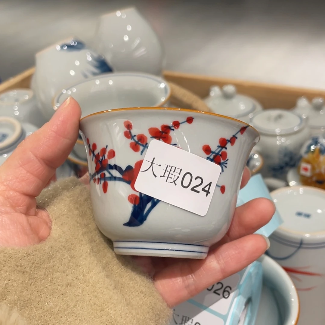 有瑕釉下彩纯手绘